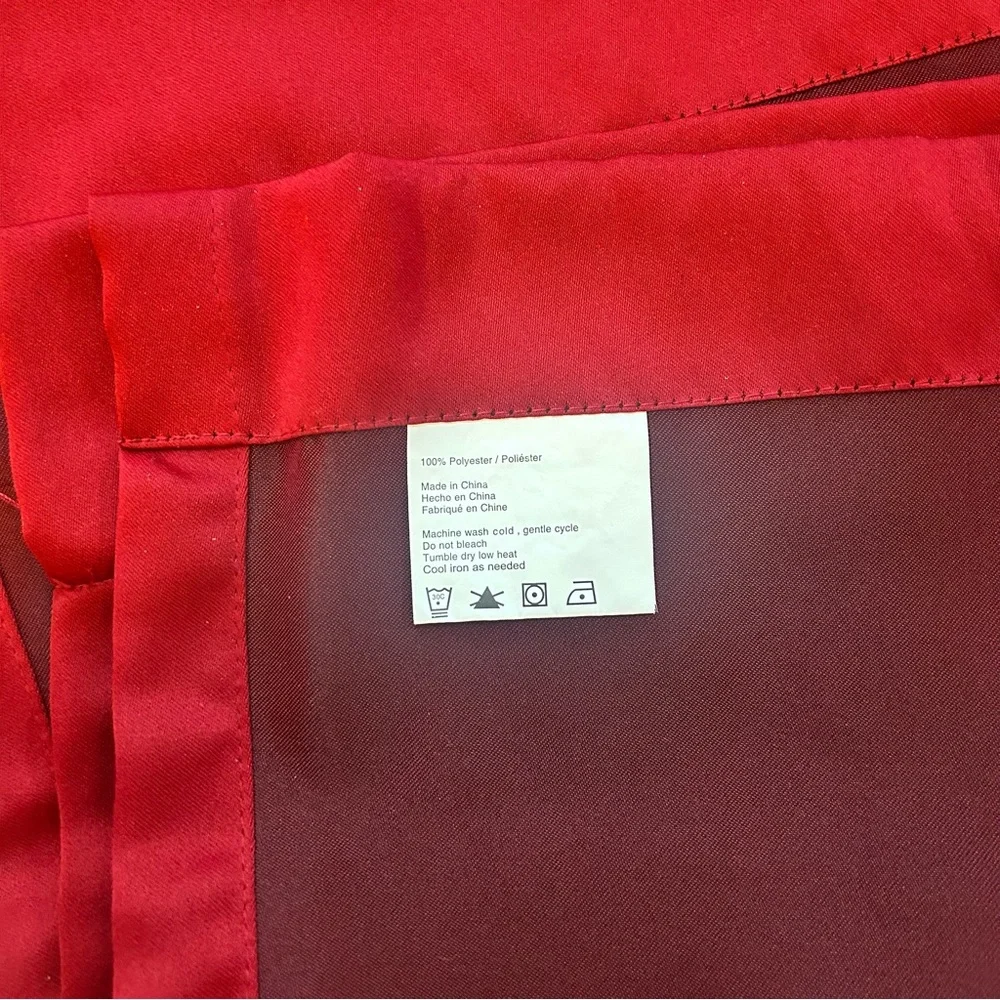 3/$20 Two panels red curtains